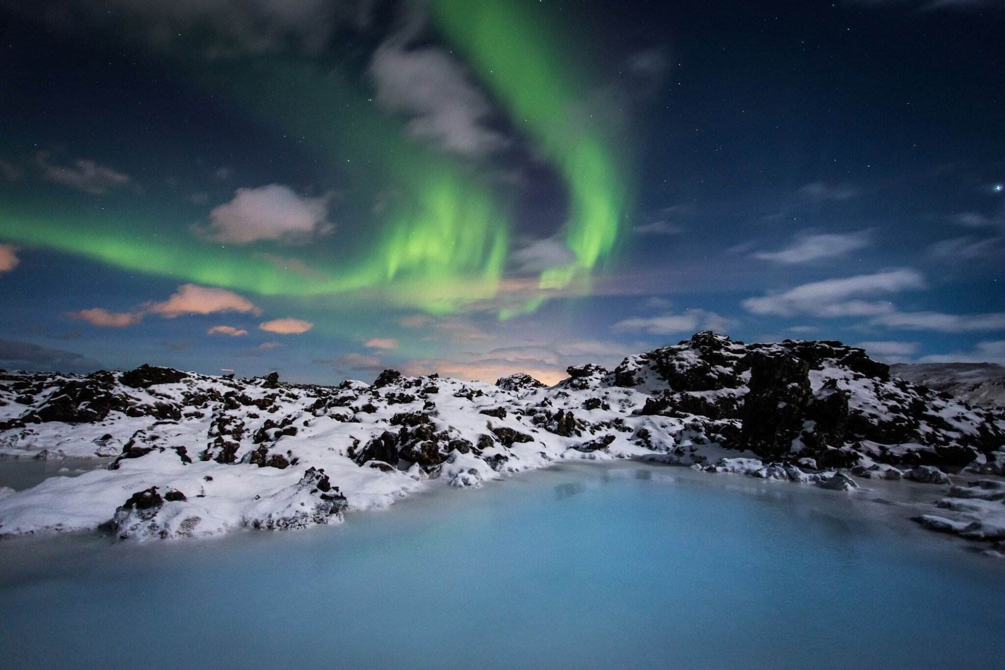 blue lagoon northern lights winter tours in iceland lagoons iceland